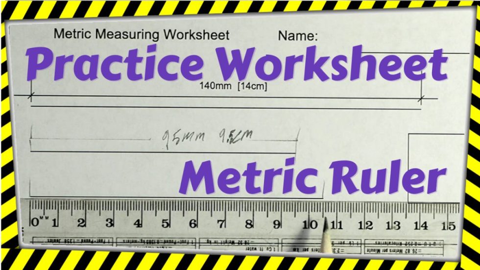 Metric Measuring using a worksheet